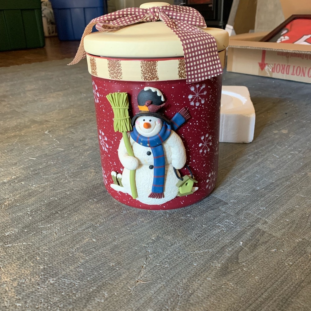 Christmas Snowman Cookie Jar